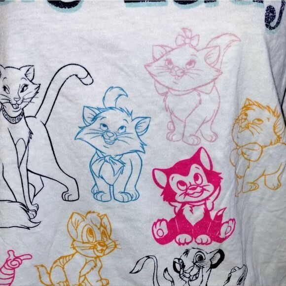 Adorable "Rare"Disney Cat Lady white classic tee - Picture 6 of 7